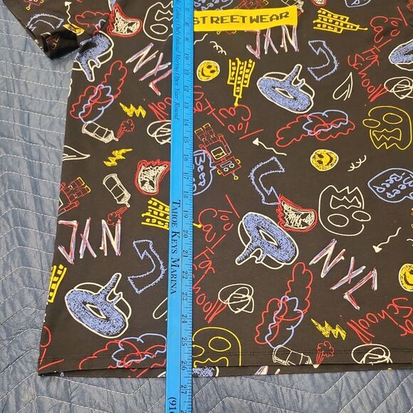 Original Gravity Streetwear graffiti T-shirt Men's Size M Grunge NYC Goth - Picture 6 of 7